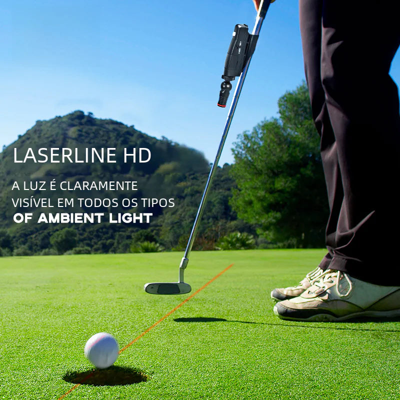 Ayuda de entrenamiento láser para putter de golf con puntería infrarroja