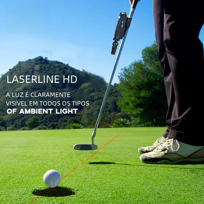 Ayuda de entrenamiento láser para putter de golf con puntería infrarroja