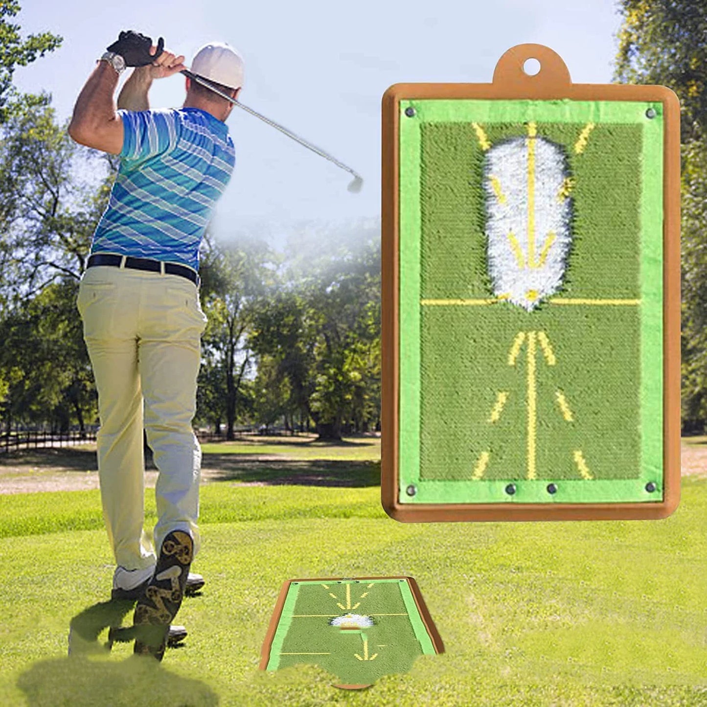 Pad de Detección de Swing de Golf – Revela tu Trayectoria | Interior y Exterior