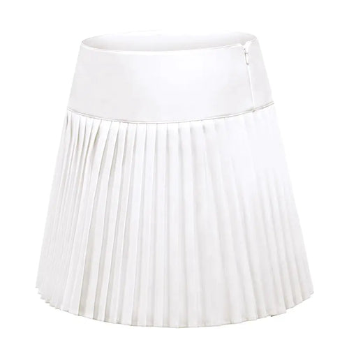 Falda de golf plisada de cintura alta con pantalón corto (para mujer)
