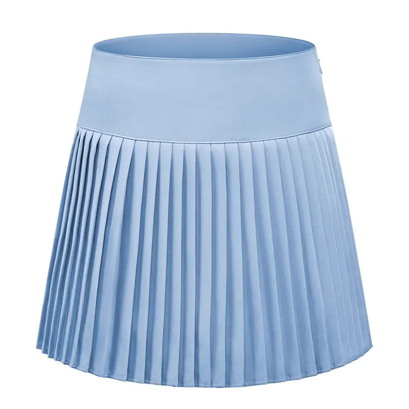 Falda de golf plisada de cintura alta con pantalón corto (para mujer)